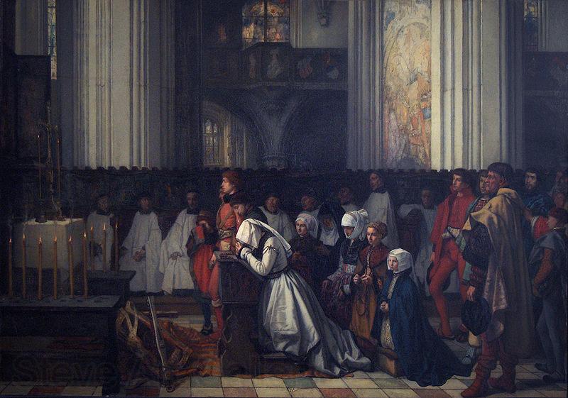 Henri Leys The Trental Mass for Berthal de Haze Germany oil painting art